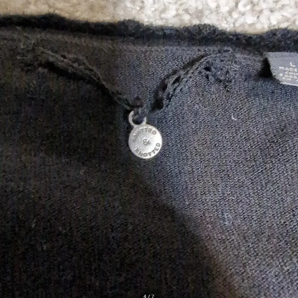 Sheer Panel Cardigan Whimsygoth